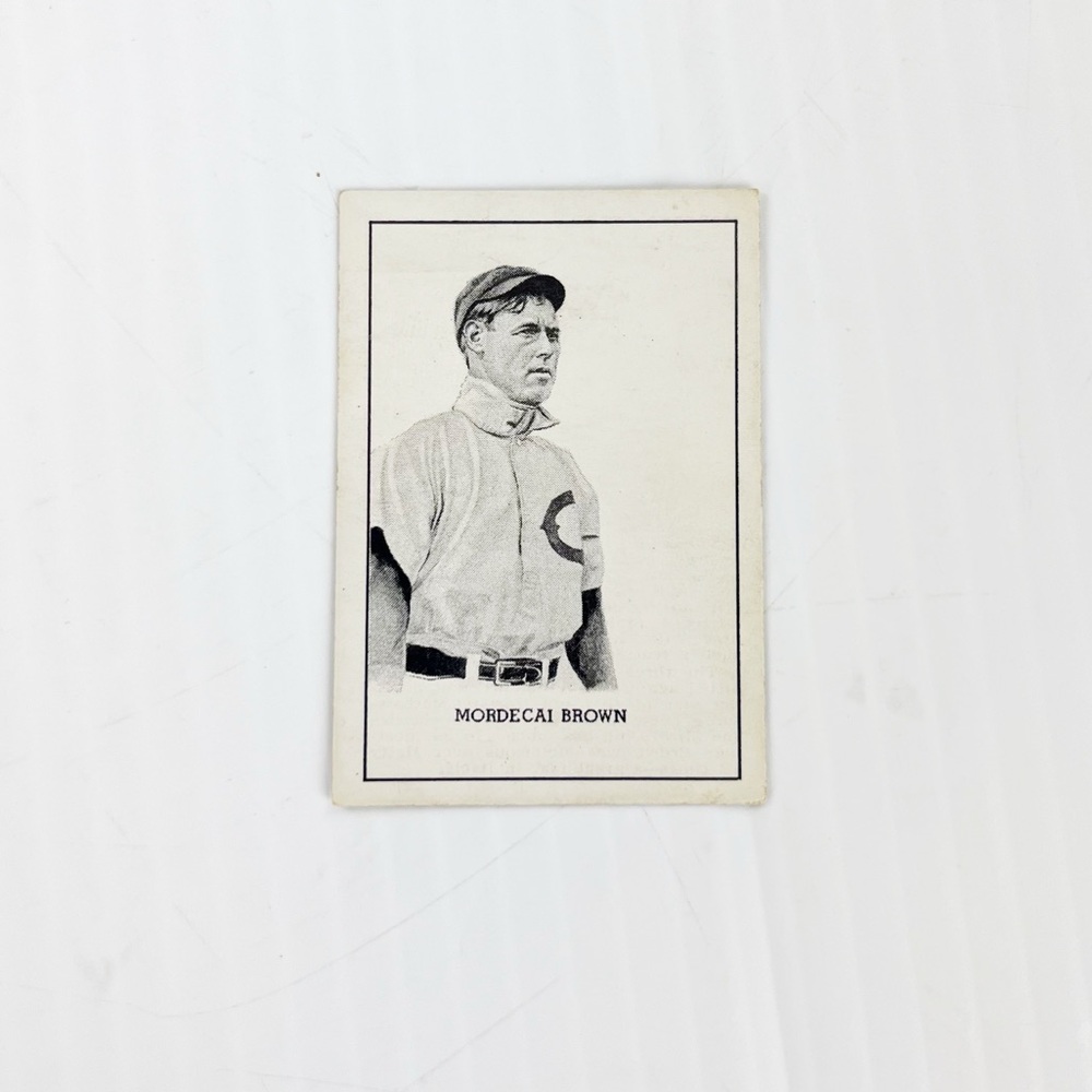 Vintage 1950 Callahan Hall of Fame Mordecai Brown Baseball Trading Card